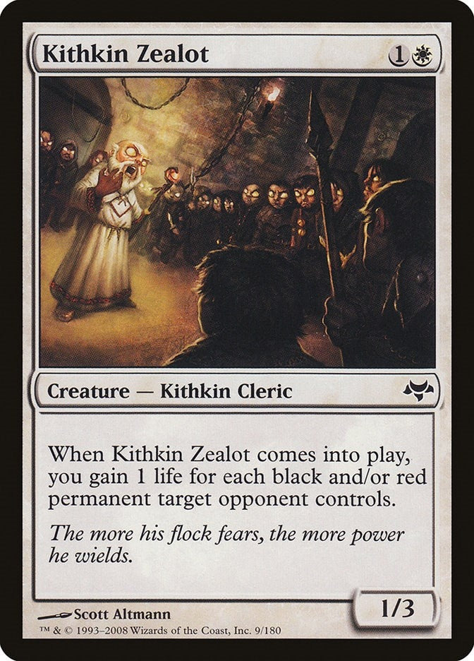 Image for Kithkin Zealot (9) [Eventide] - Magic: The Gathering