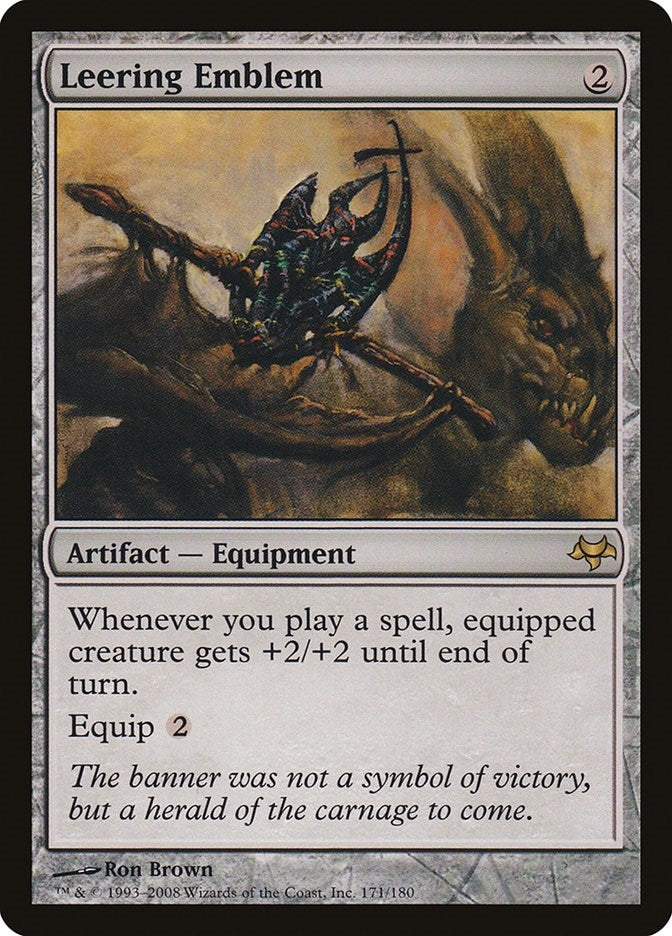 Image for Leering Emblem (171) [Eventide] - Magic: The Gathering