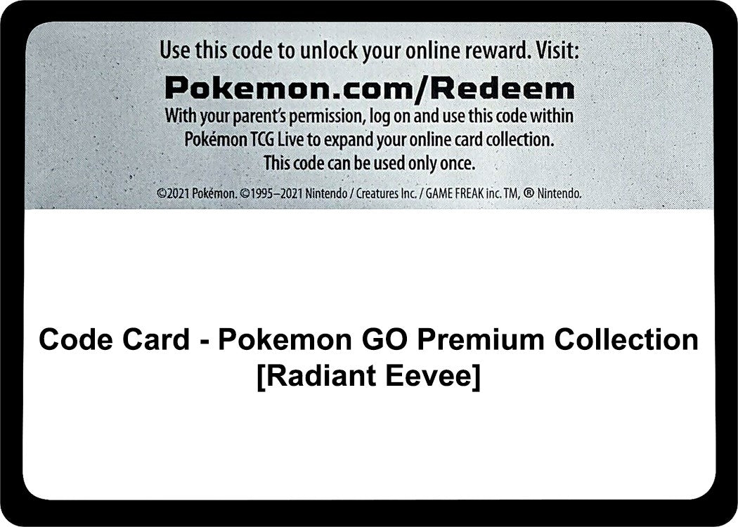 Image for Code Card - Pokemon GO Premium Collection [Radiant Eevee] [Pokemon GO] - Pokemon