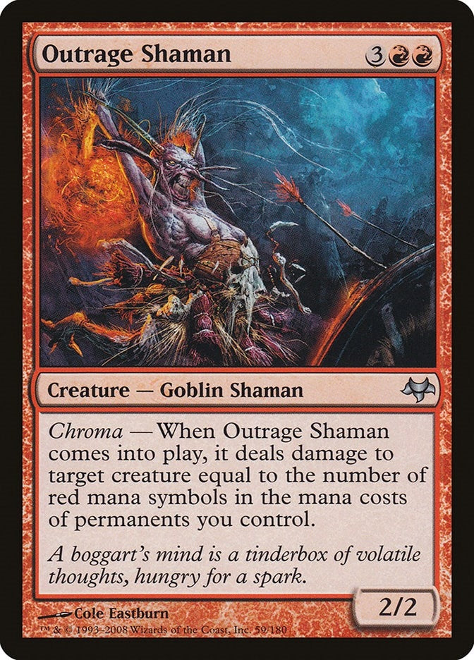 Image for Outrage Shaman (59) [Eventide] - Magic: The Gathering