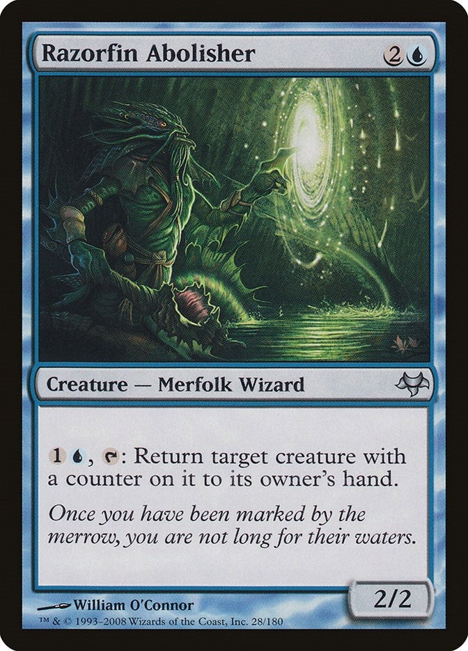 Image for Razorfin Abolisher (28) [Eventide] - Magic: The Gathering