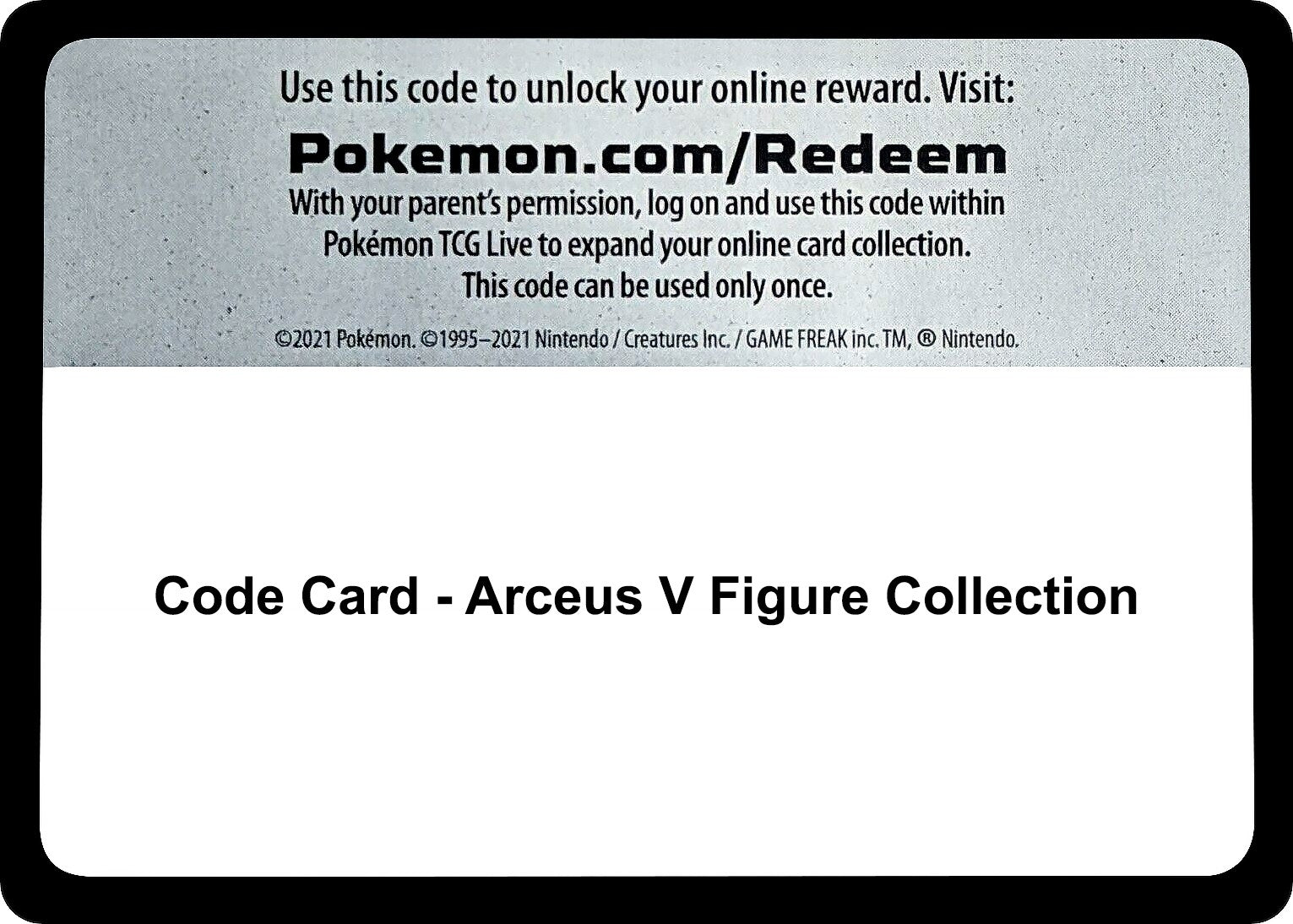 Image for Code Card - Arceus V Figure Collection [SWSH09: Brilliant Stars] - Pokemon