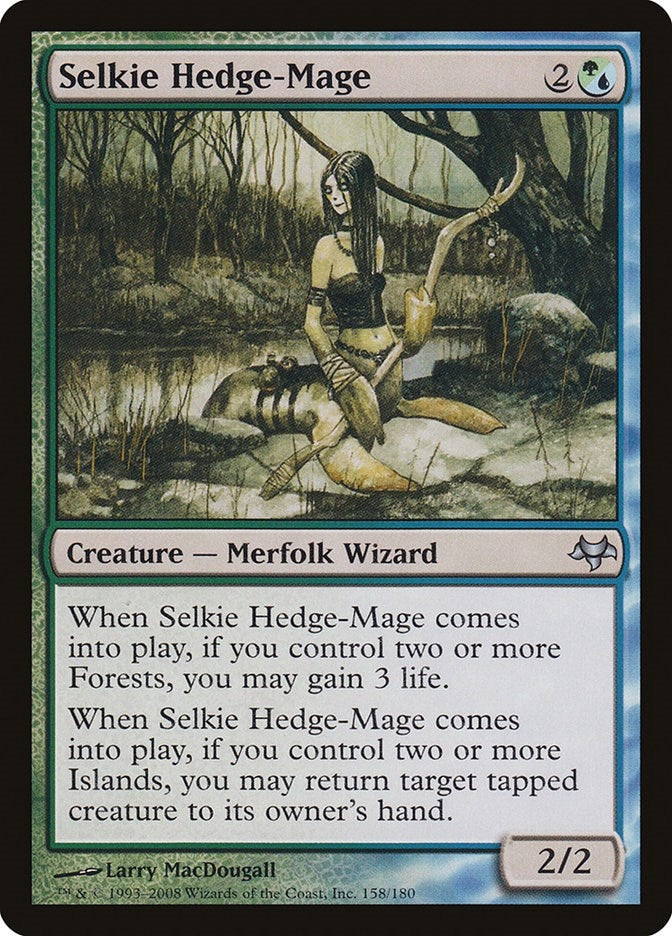 Image for Selkie Hedge-Mage (158) [Eventide] - Magic: The Gathering
