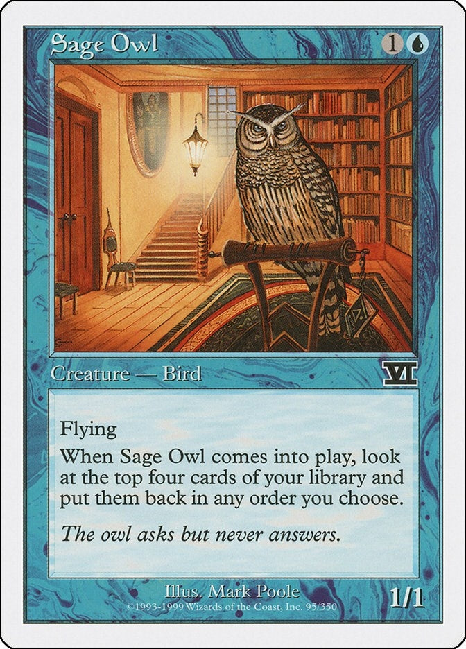 Image for Sage Owl (95) [Classic Sixth Edition] - Magic: The Gathering