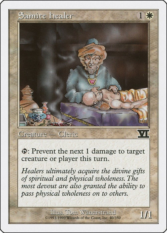Image for Samite Healer (40) [Classic Sixth Edition] - Magic: The Gathering