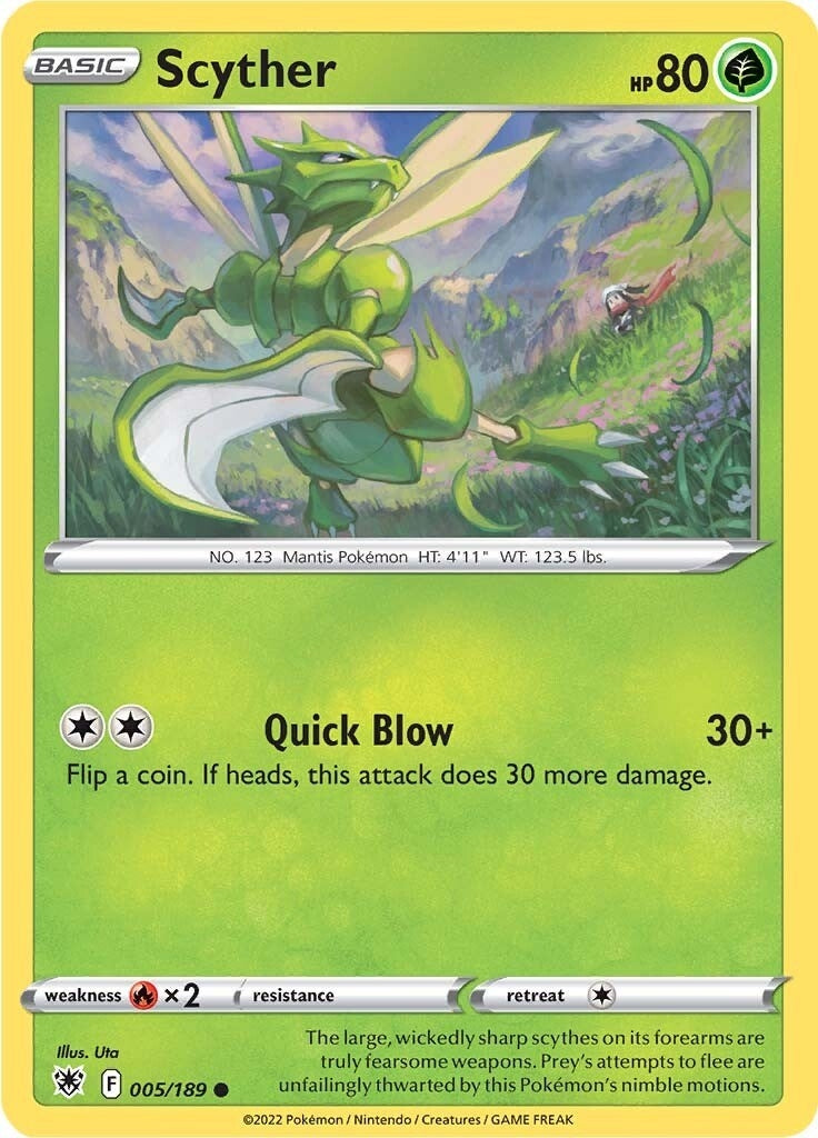 Scyther (005) (005/189) [SWSH10: Astral Radiance]