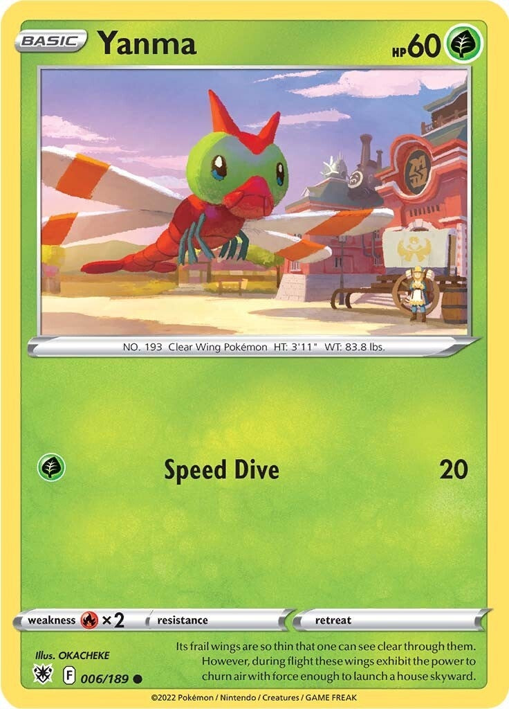 Image for Yanma (006/189) [SWSH10: Astral Radiance] - Pokemon