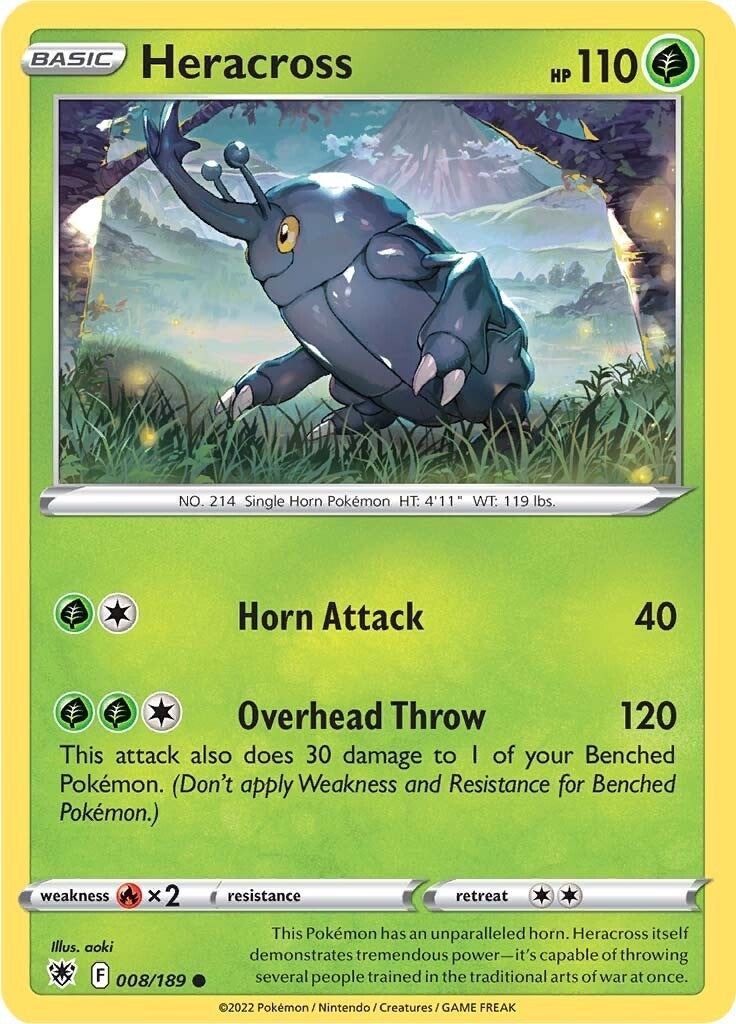 Image for Heracross (008/189) [SWSH10: Astral Radiance] - Pokemon