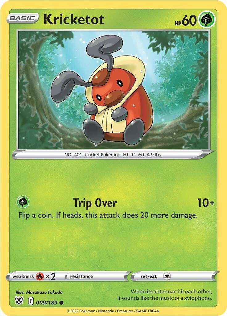 Image for Kricketot (009/189) [SWSH10: Astral Radiance] - Pokemon