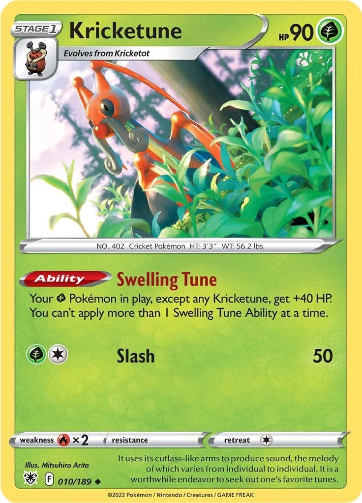 Image for Kricketune (010/189) [SWSH10: Astral Radiance] - Pokemon