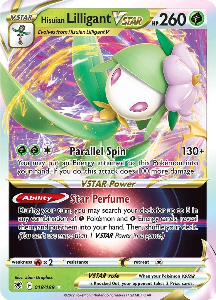 Image for Hisuian Lilligant VSTAR (018/189) [SWSH10: Astral Radiance] - Pokemon