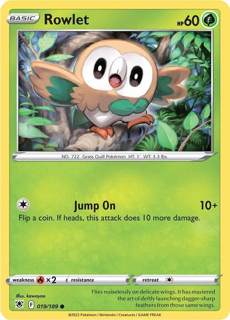 Image for Rowlet (019/189) [SWSH10: Astral Radiance] - Pokemon