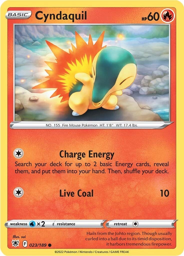 Image for Cyndaquil (023/189) [SWSH10: Astral Radiance] - Pokemon