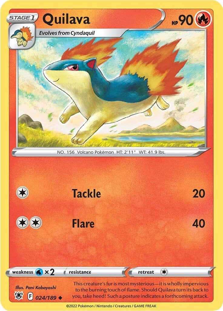Image for Quilava (024/189) [SWSH10: Astral Radiance] - Pokemon
