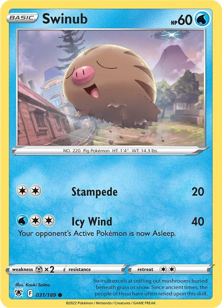 Image for Swinub (031/189) [SWSH10: Astral Radiance] - Pokemon