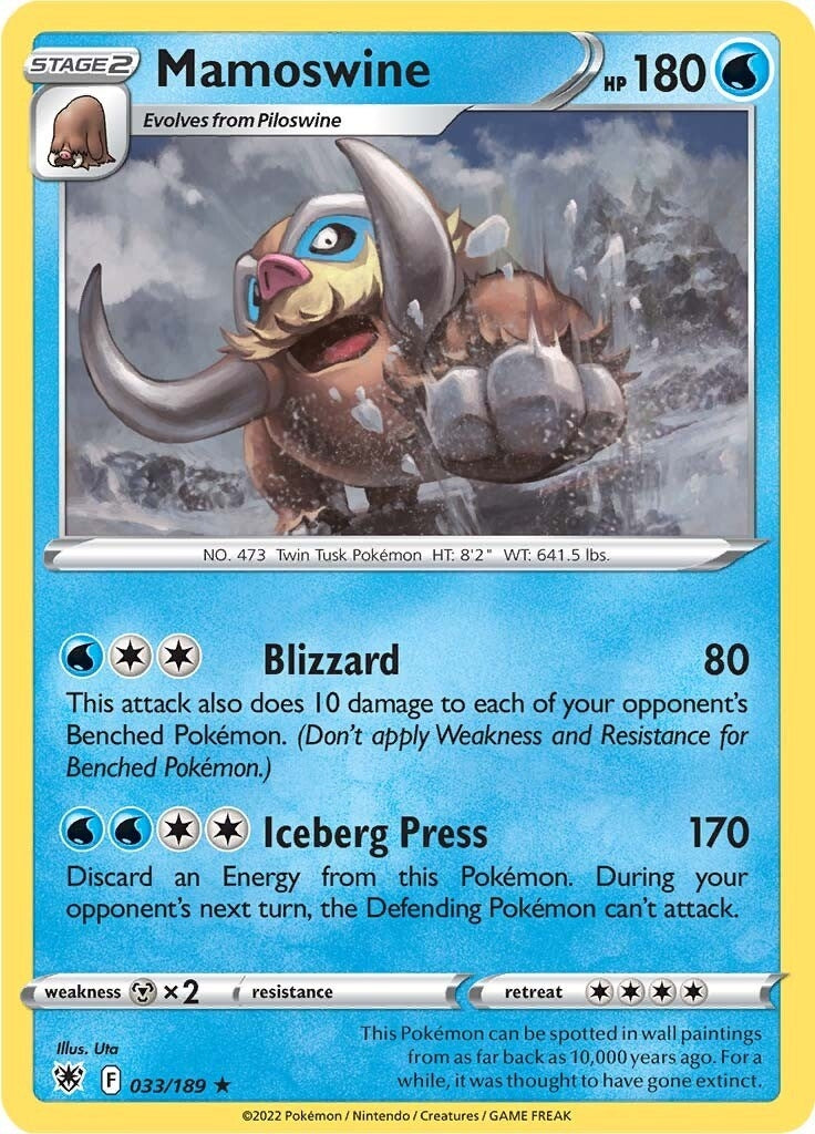 Image for Mamoswine (033/189) [SWSH10: Astral Radiance] - Pokemon