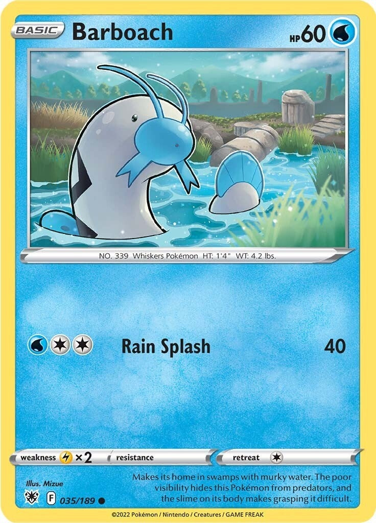 Image for Barboach (035/189) [SWSH10: Astral Radiance] - Pokemon