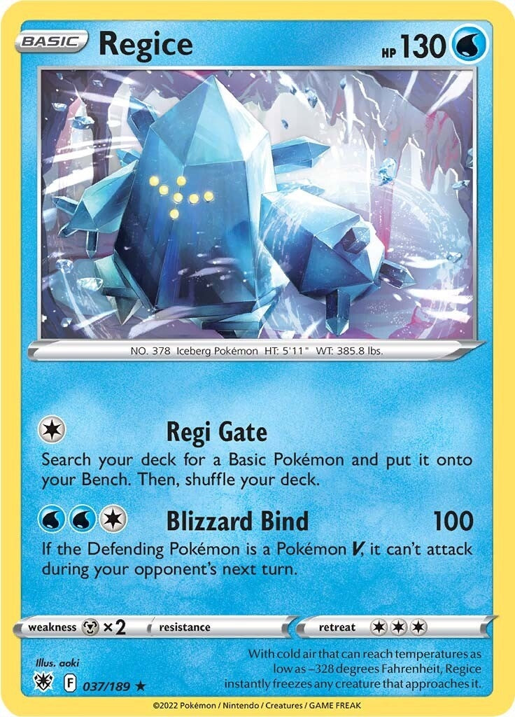 Image for Regice (037/189) [SWSH10: Astral Radiance] - Pokemon