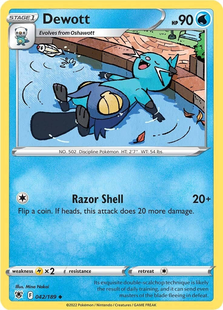 Image for Dewott (042/189) [SWSH10: Astral Radiance] - Pokemon