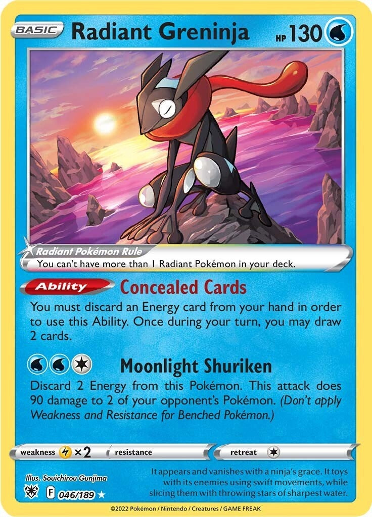 Image for Radiant Greninja (046/189) [SWSH10: Astral Radiance] - Pokemon