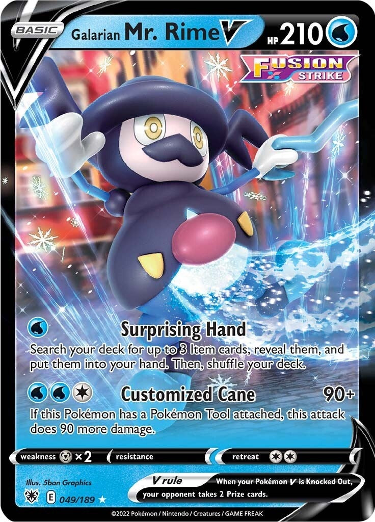 Image for Galarian Mr. Rime V (049/189) [SWSH10: Astral Radiance] - Pokemon