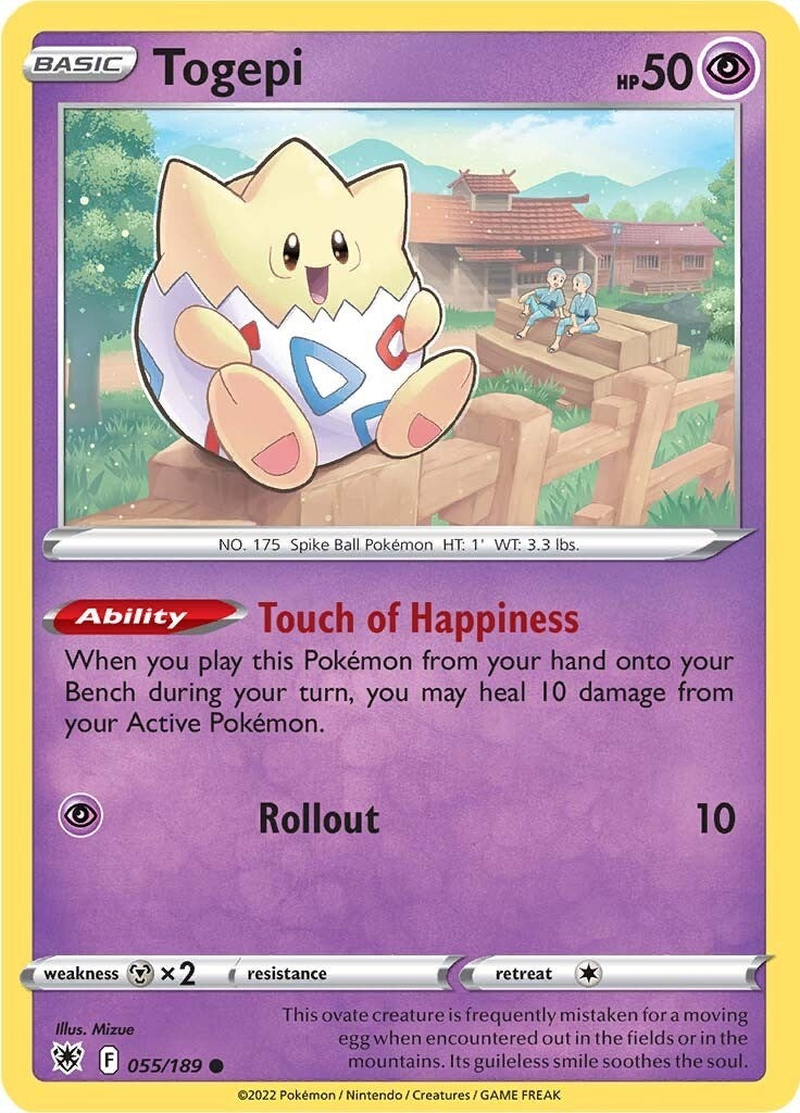 Image for Togepi (055/189) [SWSH10: Astral Radiance] - Pokemon