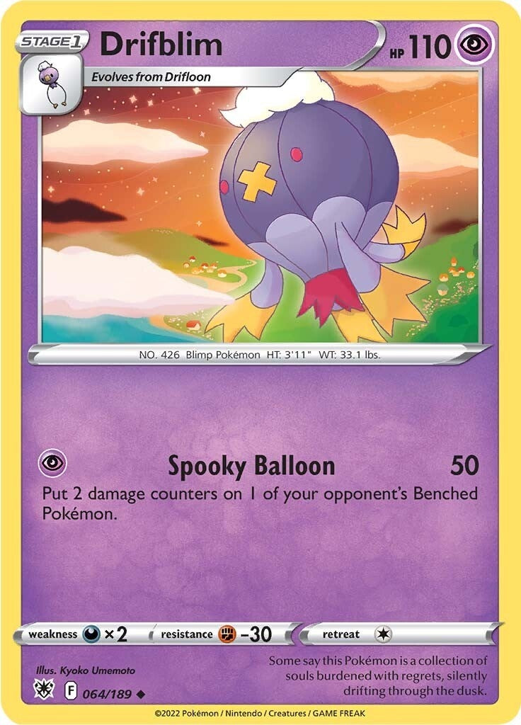 Image for Drifblim (064/189) [SWSH10: Astral Radiance] - Pokemon