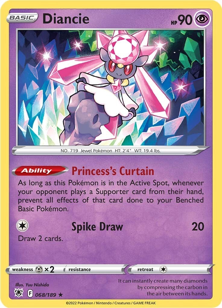 Image for Diancie (068/189) [SWSH10: Astral Radiance] - Pokemon
