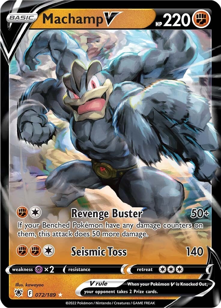 Image for Machamp V (072/189) [SWSH10: Astral Radiance] - Pokemon