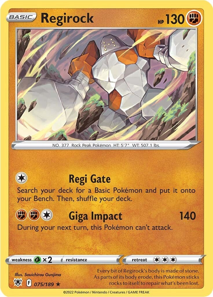 Image for Regirock (075/189) [SWSH10: Astral Radiance] - Pokemon
