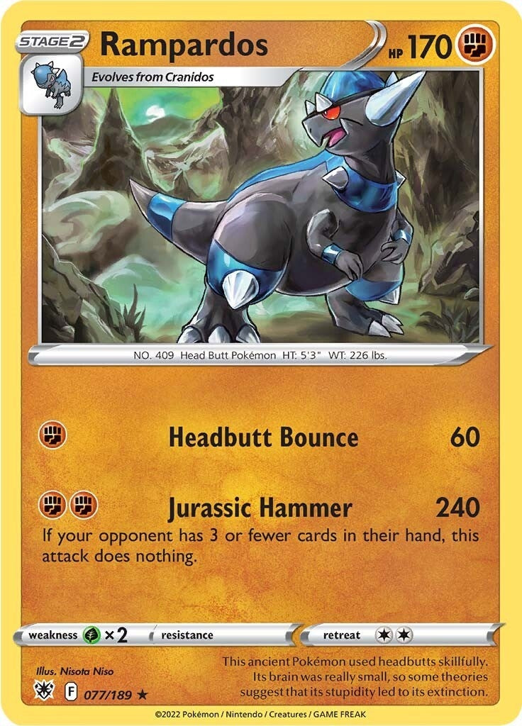 Image for Rampardos (077/189) [SWSH10: Astral Radiance] - Pokemon