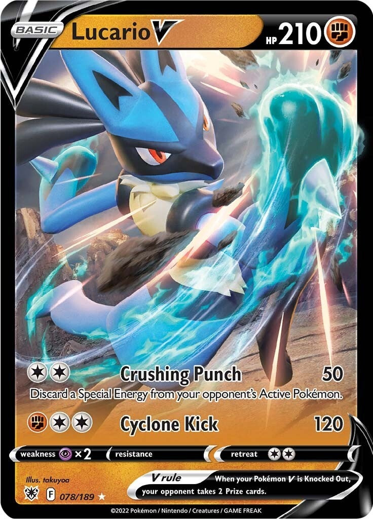 Image for Lucario V (078/189) [SWSH10: Astral Radiance] - Pokemon