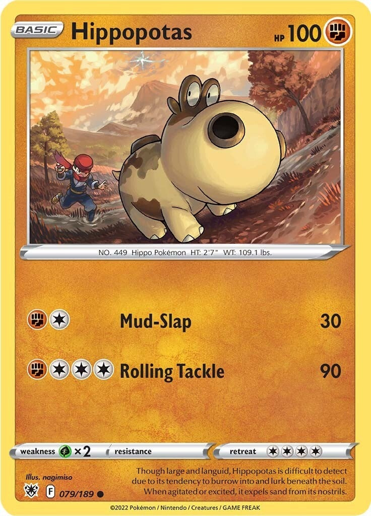 Image for Hippopotas (079/189) [SWSH10: Astral Radiance] - Pokemon