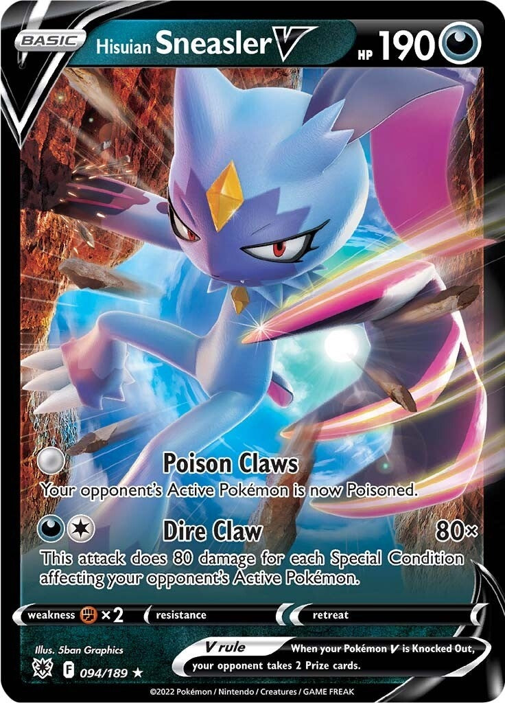 Image for Hisuian Sneasler V (094/189) [SWSH10: Astral Radiance] - Pokemon