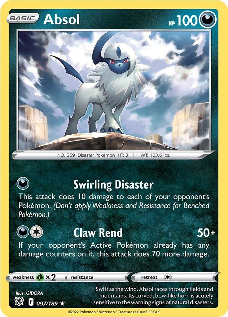 Image for Absol (097/189) [SWSH10: Astral Radiance] - Pokemon