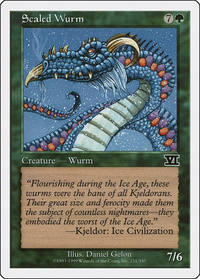 Image for Scaled Wurm (251) [Classic Sixth Edition] - Magic: The Gathering