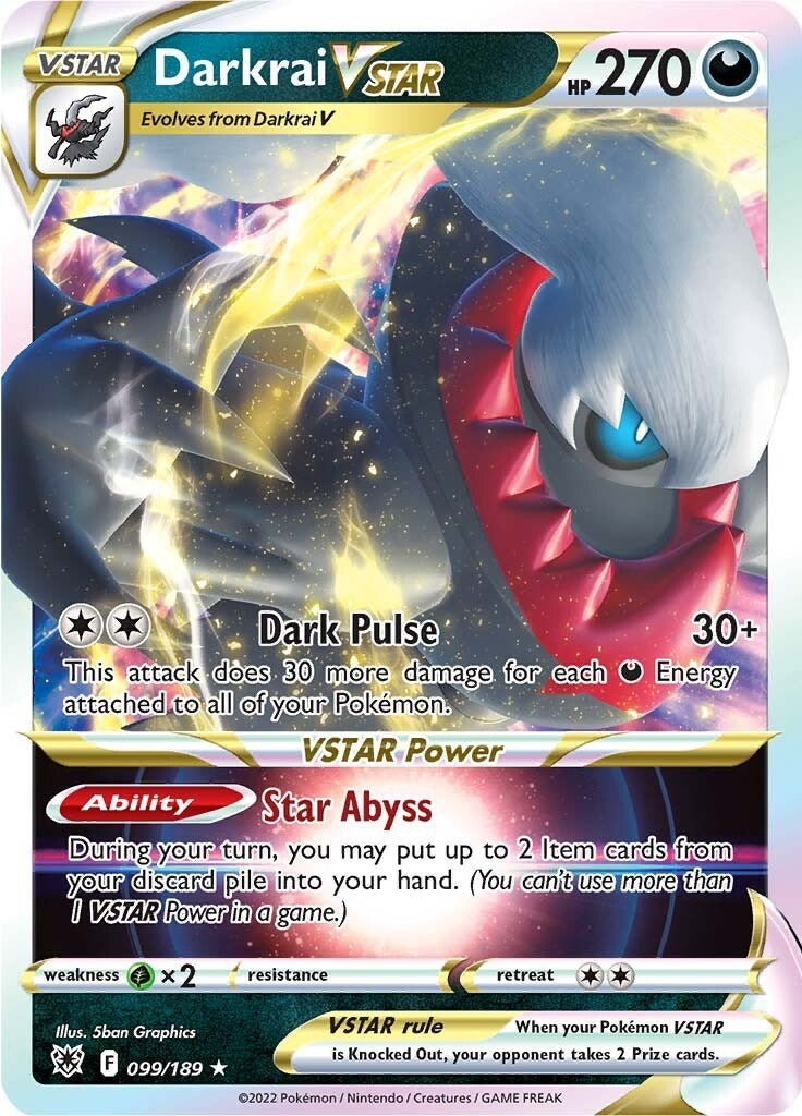 Image for Darkrai VSTAR (099/189) [SWSH10: Astral Radiance] - Pokemon