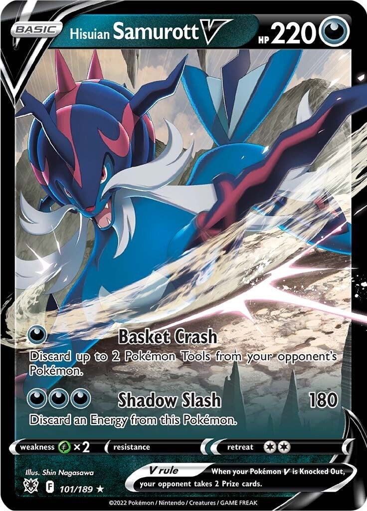 Image for Hisuian Samurott V (101/189) [SWSH10: Astral Radiance] - Pokemon