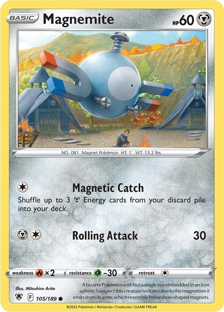 Image for Magnemite (105/189) [SWSH10: Astral Radiance] - Pokemon