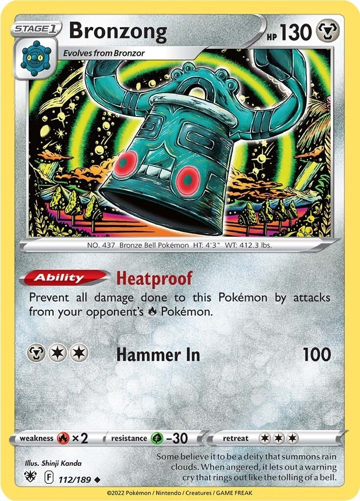 Image for Bronzong (112/189) [SWSH10: Astral Radiance] - Pokemon