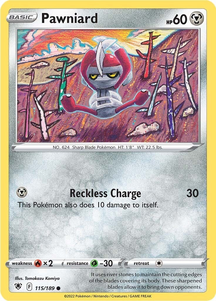 Image for Pawniard (115/189) [SWSH10: Astral Radiance] - Pokemon