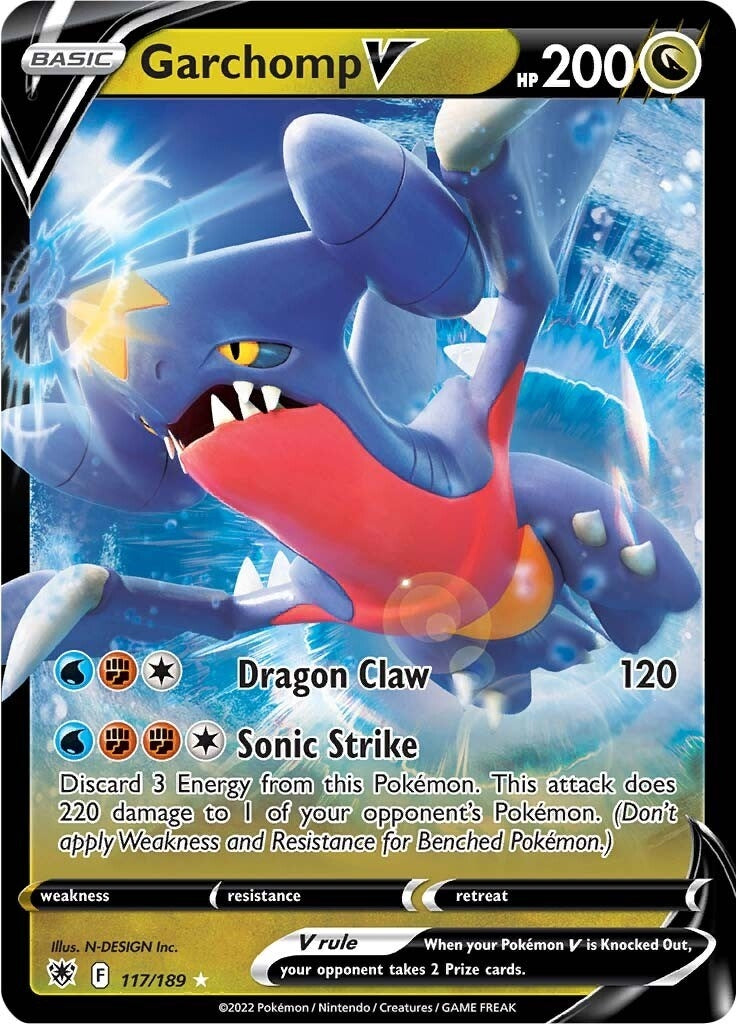 Image for Garchomp V (117/189) [SWSH10: Astral Radiance] - Pokemon