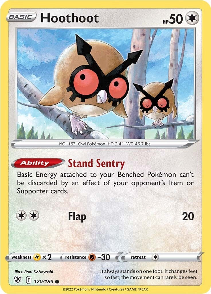 Image for Hoothoot (120/189) [SWSH10: Astral Radiance] - Pokemon
