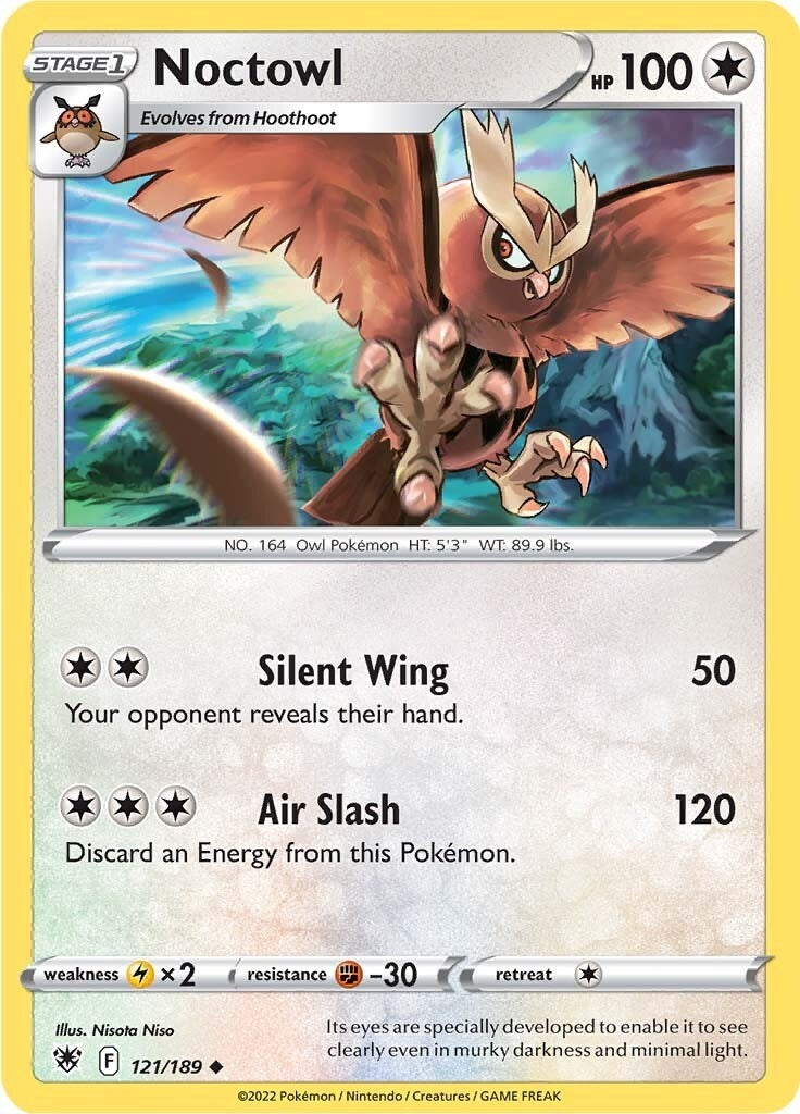 Image for Noctowl (121/189) [SWSH10: Astral Radiance] - Pokemon