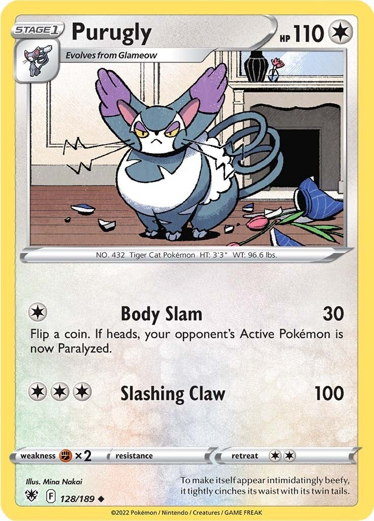 Image for Purugly (128/189) [SWSH10: Astral Radiance] - Pokemon