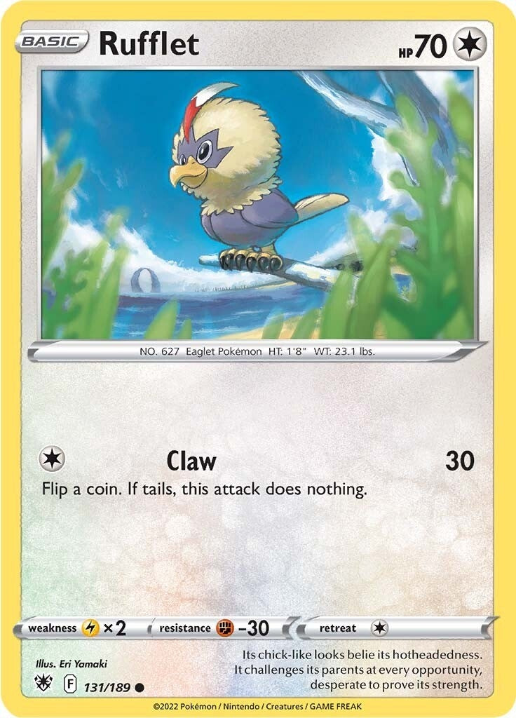 Image for Rufflet (131/189) [SWSH10: Astral Radiance] - Pokemon