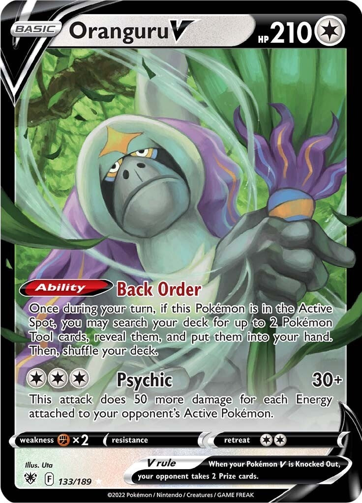 Image for Oranguru V (133/189) [SWSH10: Astral Radiance] - Pokemon