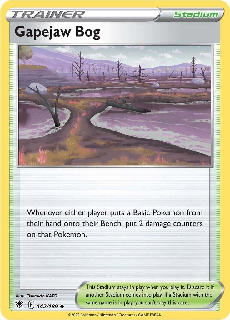 Image for Gapejaw Bog (142/189) [SWSH10: Astral Radiance] - Pokemon