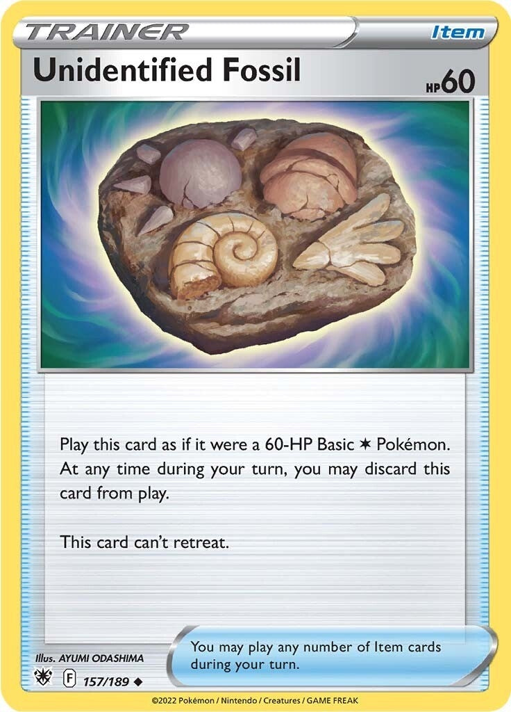 Image for Unidentified Fossil (157/189) [SWSH10: Astral Radiance] - Pokemon