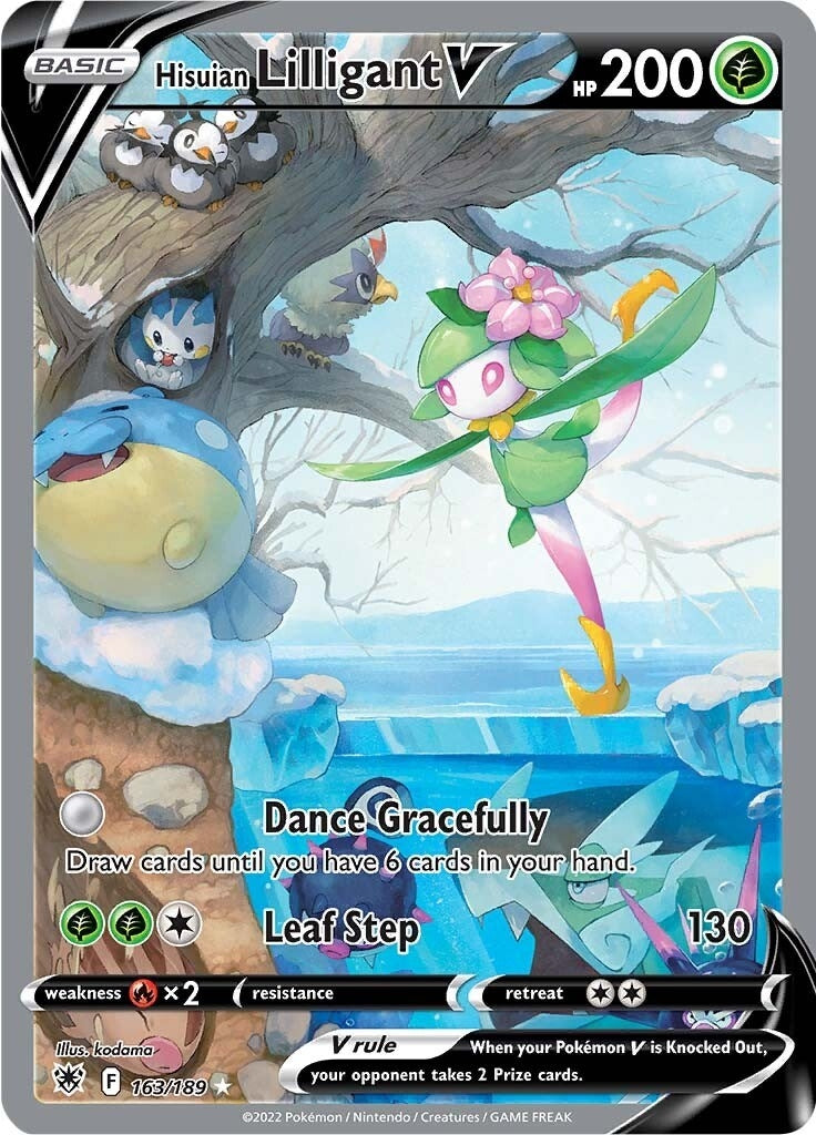 Image for Hisuian Lilligant V (Alternate Full Art) (163/189) [SWSH10: Astral Radiance] - Pokemon